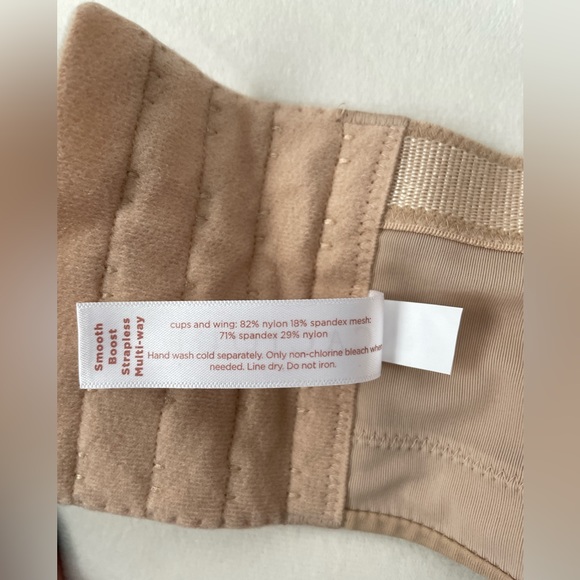 Cacique Nude Multi-Way Boost Strapless Convertible Beige Nude Bra Size 42F - Picture 15 of 15